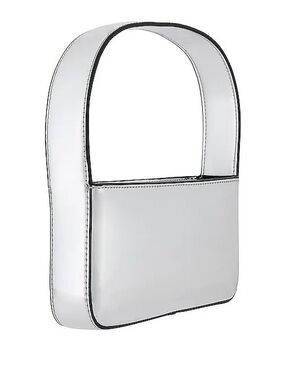 WeWoreWhat Silver Top Handle Shoulder Bag